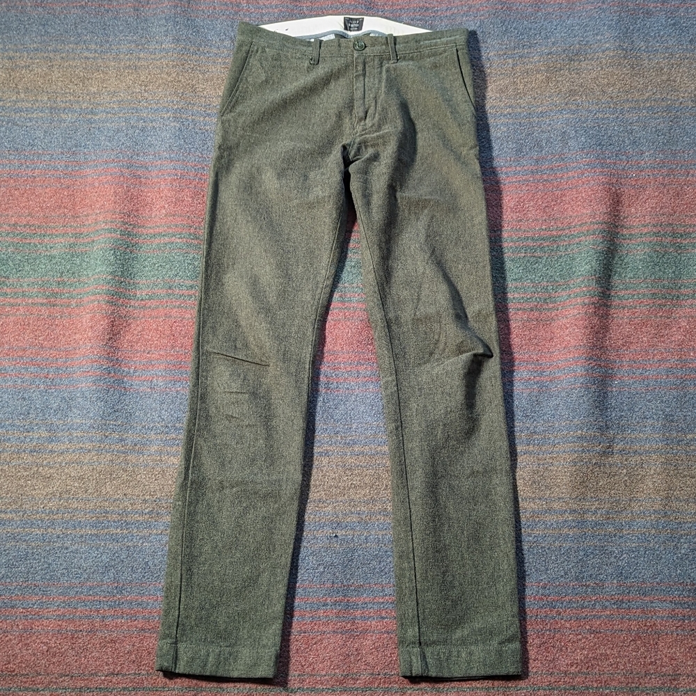 J. Crew Men's Stretch Chinos Green 28W32L
